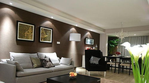 现代简约风格三居室130平米沙发装修效果图